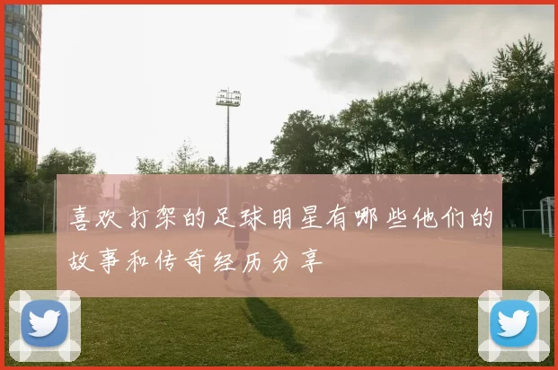 喜欢打架的足球明星有哪些他们的故事和传奇经历分享