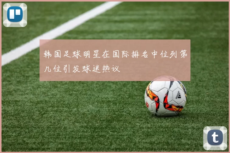 韩国足球明星在国际排名中位列第几位引发球迷热议